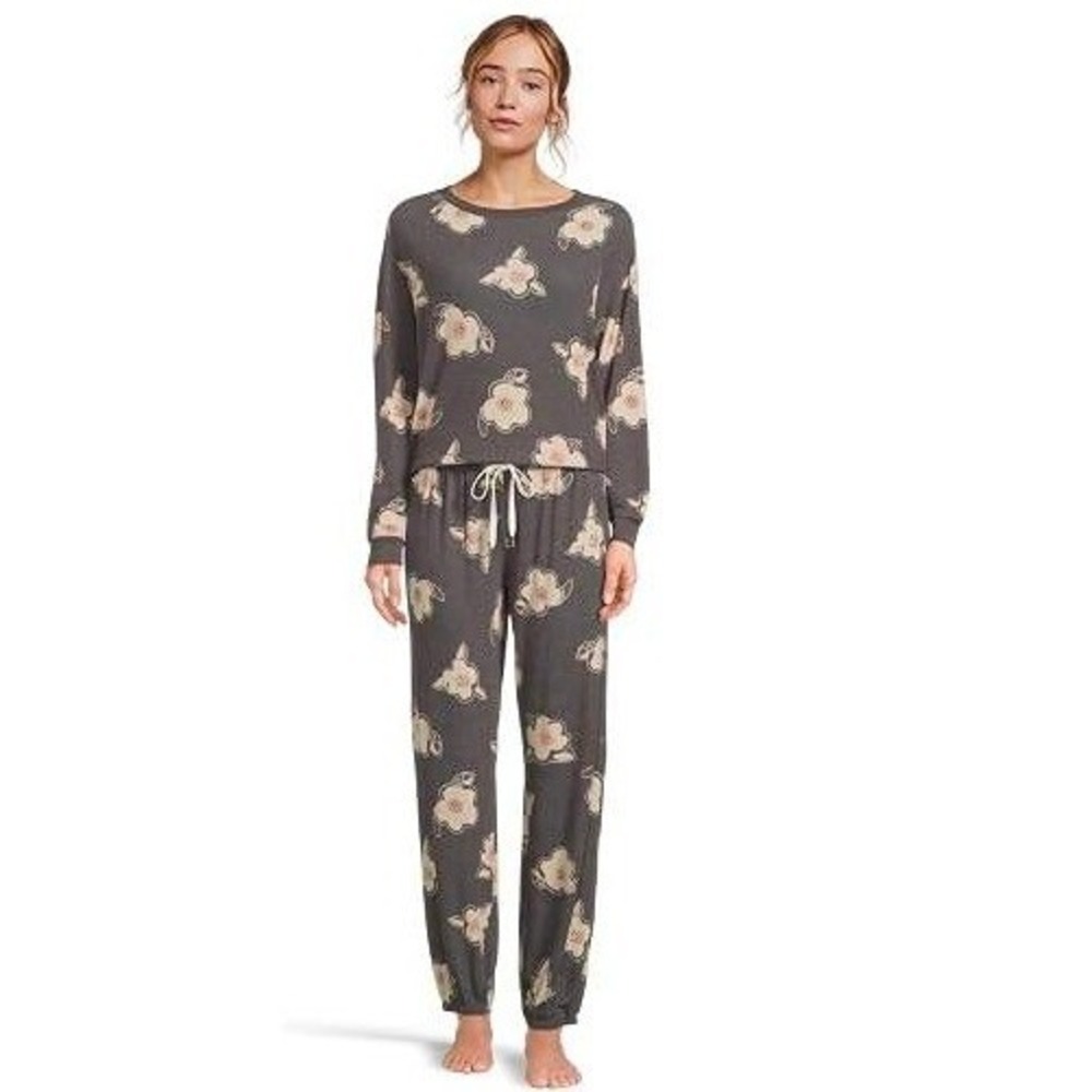 Honeydew Intimates Star Seeker Lounge Set Black Magnolias Women Small